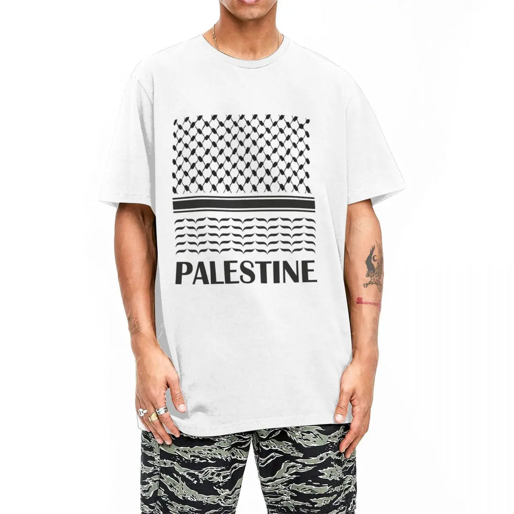Palestinian Kufiya Y2K Casual Short Sleeve Tees