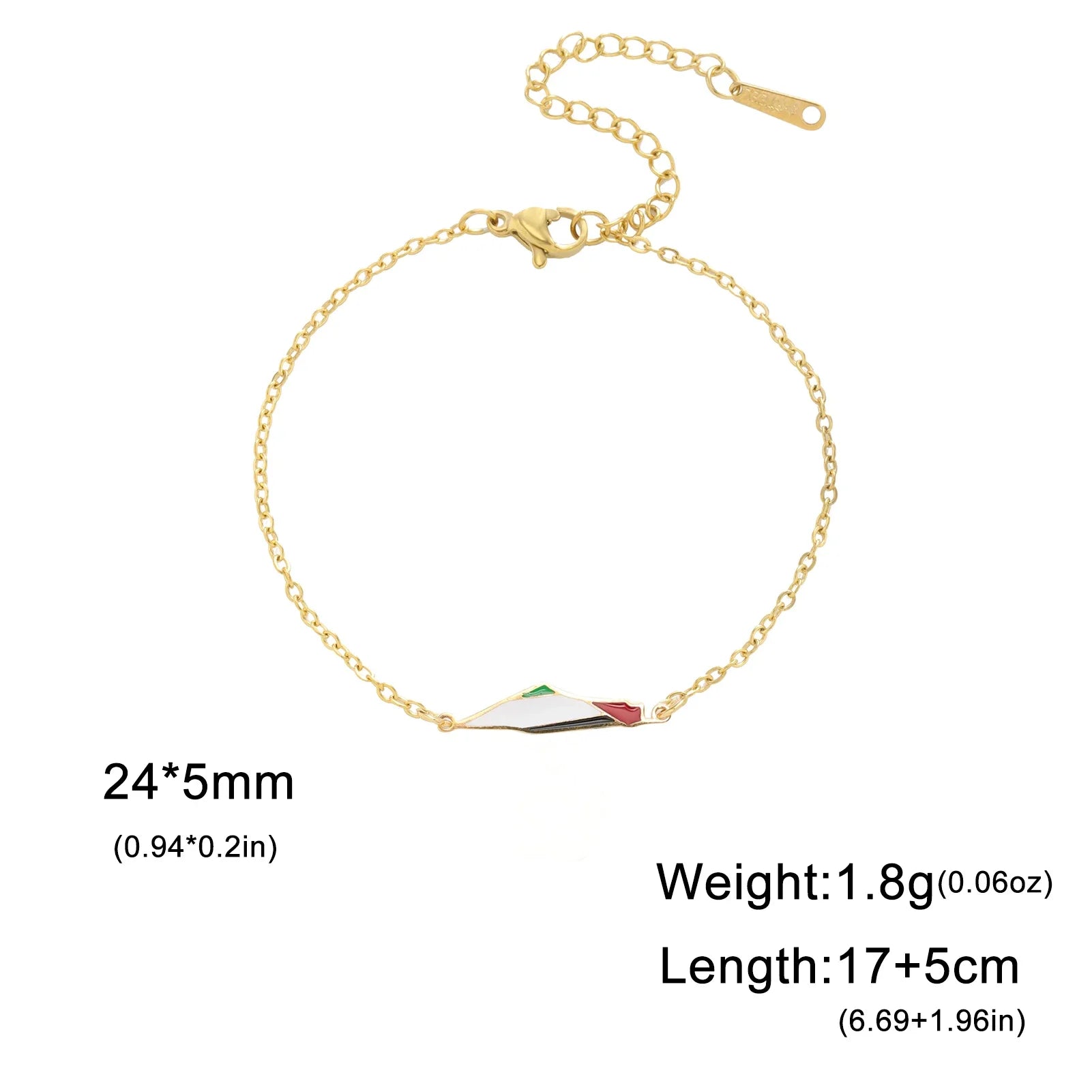 Palestine Map Bracelets
