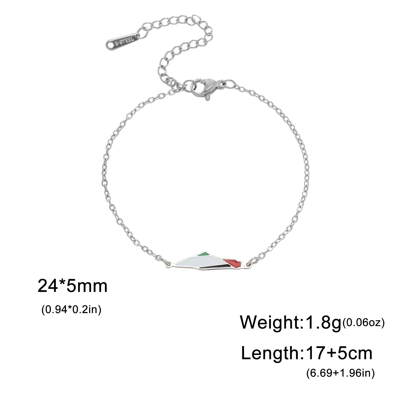 Palestine Map Bracelets