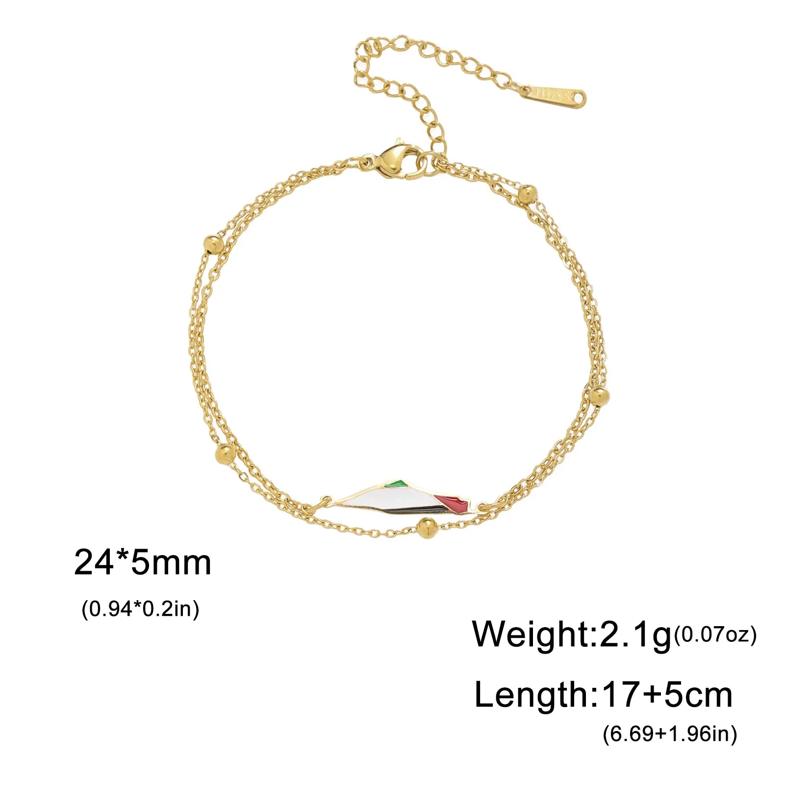 Palestine Map Bracelets