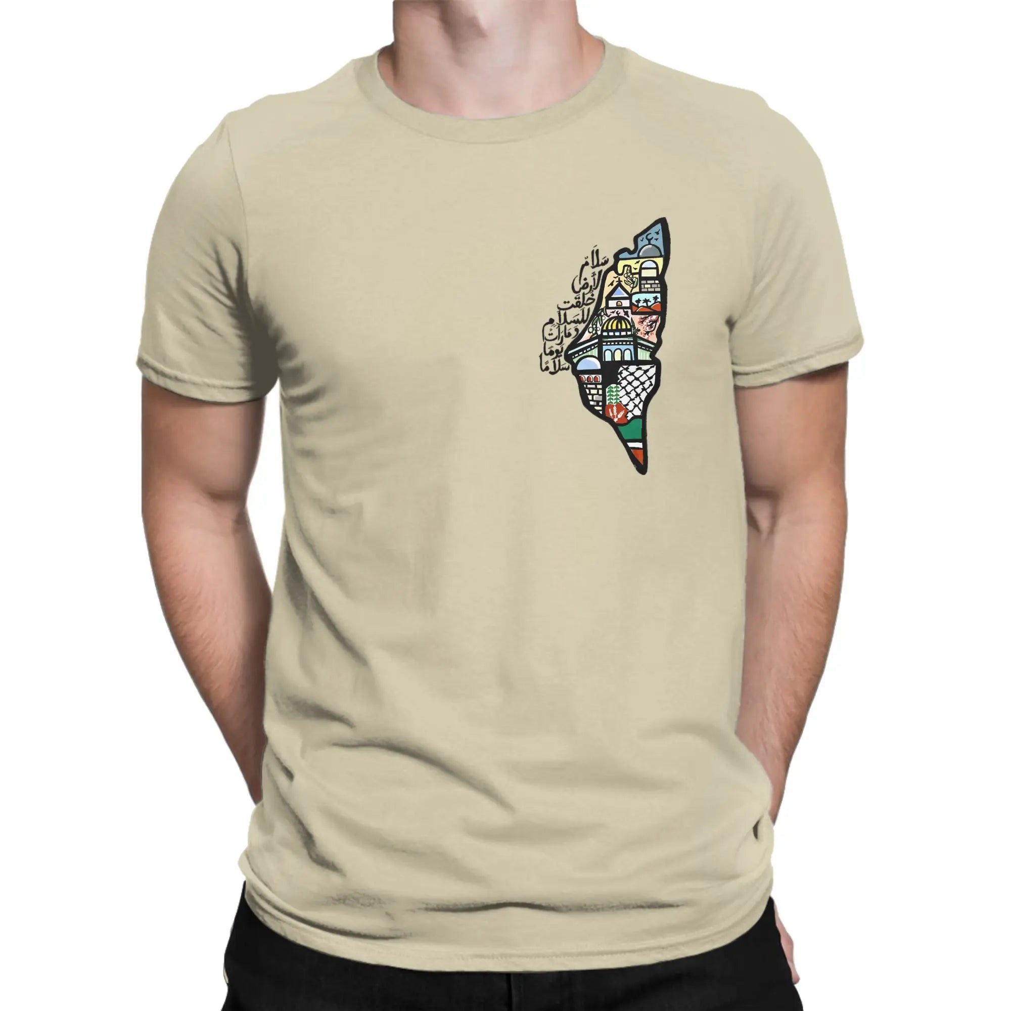 Palestinian Map Y2K T shirt