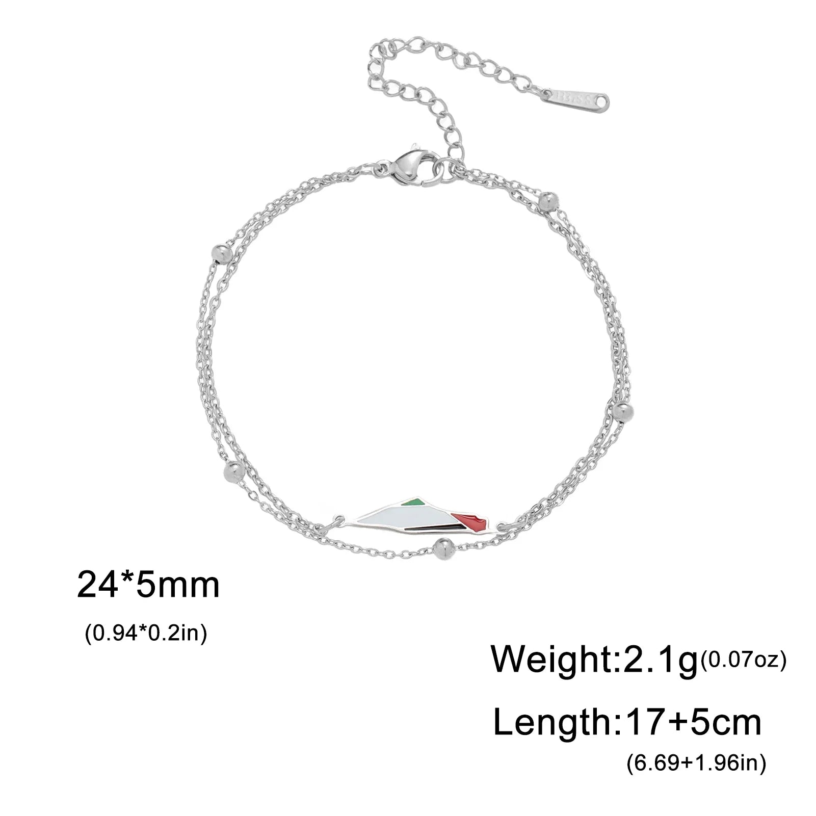 Palestine Map Bracelets